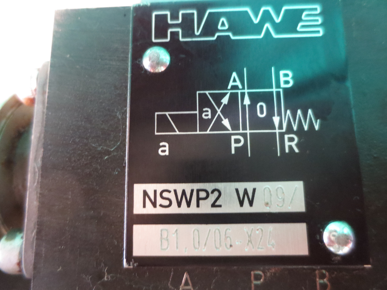 HAWE VALVE NSWP2 W09/B1,0/06-X24 MSM 92-3 GILDEMEISTER