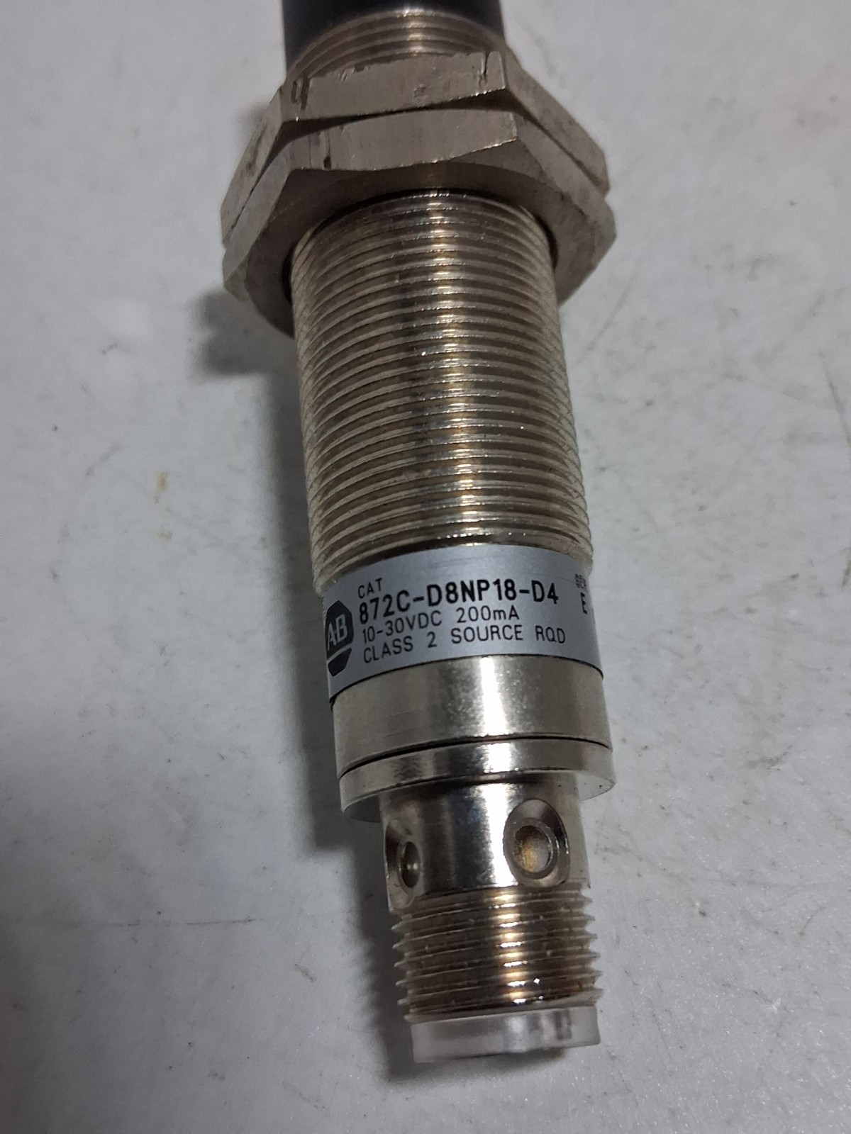 ALLEN BRADLEY 872C-D8NP18-D4 PROXIMITY SENSOR 10-30VDC 200MA CLASS 2 SE E