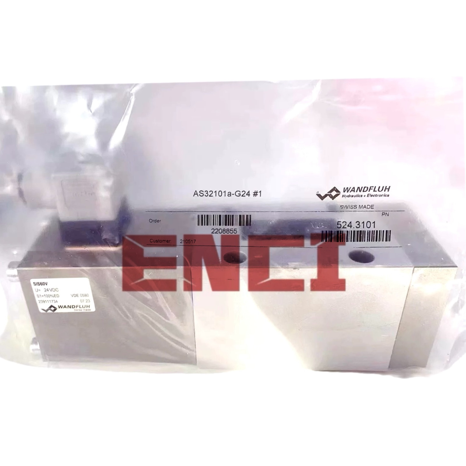 AS32101a-G24 Wandfluh Hydraulic Solenoid Valve