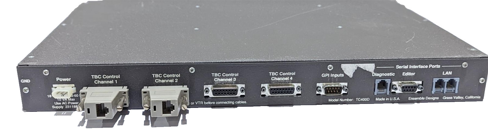Ensemble Designs TC400D Four Channel TBC Controller 1RU 12″ Depth 10VA Max