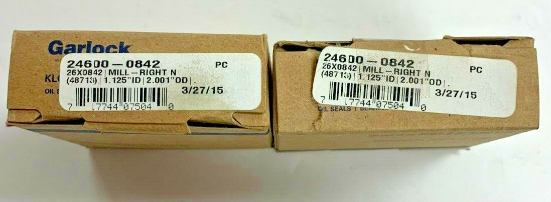 Garlock Klozure 24600-0842 26X0842 /1.125″ID/2.001 OD (LOT OF 2)