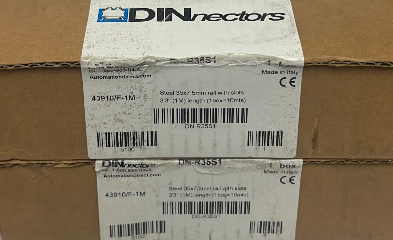 18 AUTOMATION DIRECT DN-R35S1 / 43910/F-1M DINnectors RAILS 3’3” 35×7.5mm NSMP