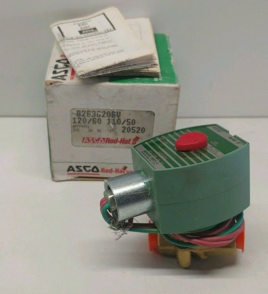 NEW OLD STOCK! ASCO 3/8″ 110/120V 2W SOLENOID VALVE 8263G206V