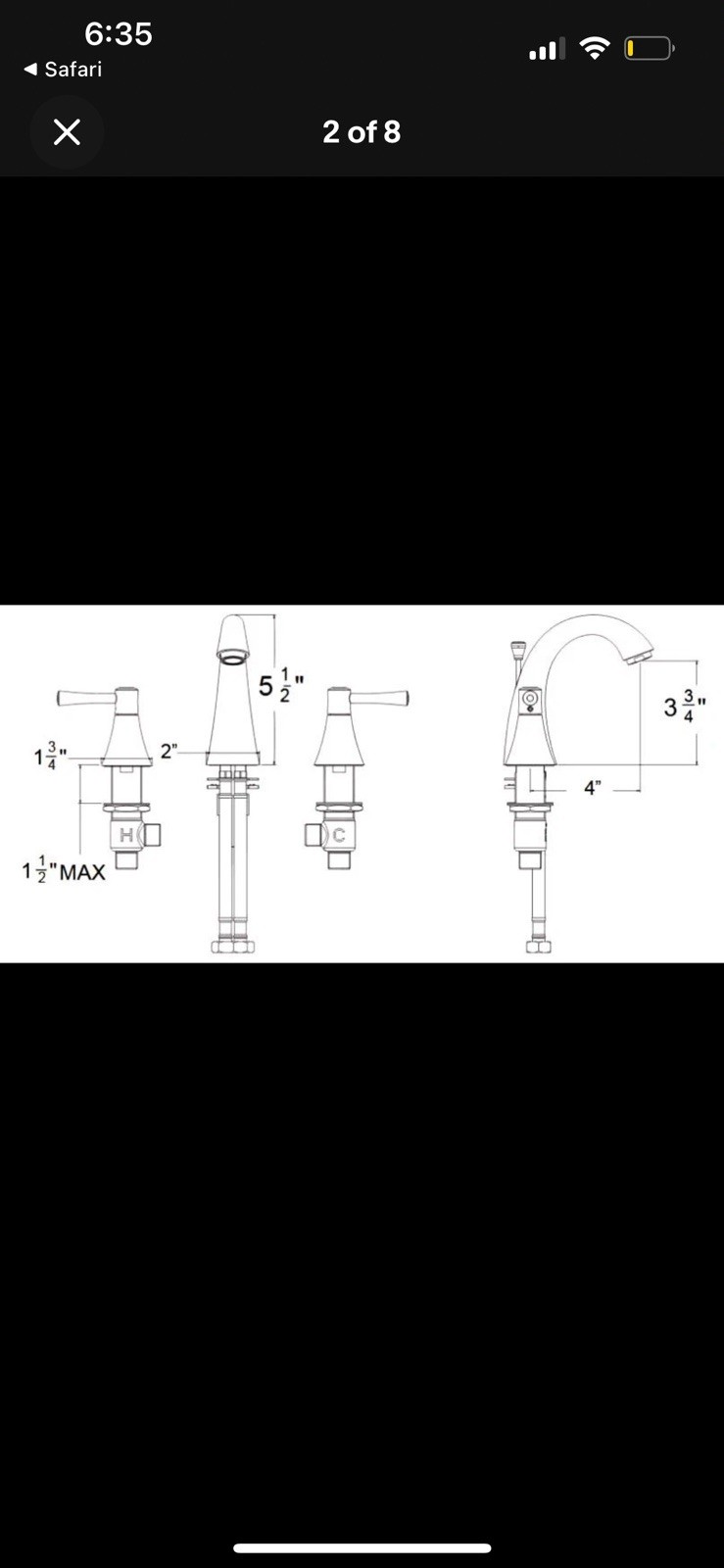 Huntington Brass W4520102-1 8″ Widespread Bathroom Sink Faucet 1.2 GPM