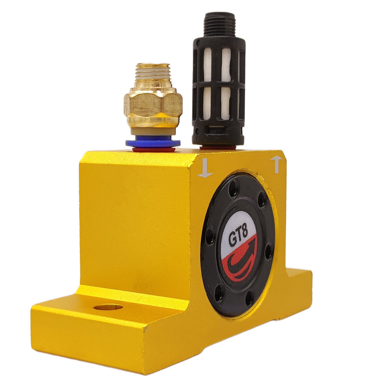 GT-8 1/8” Pneumatic Air Turbine Vibrators Industrial Vibrator for Hopper Golden