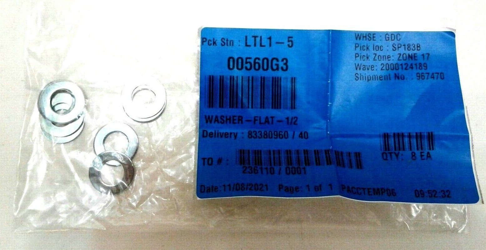 00560G3 Washer-Flat-1/2: E-Z-Go (Pack Of 8)