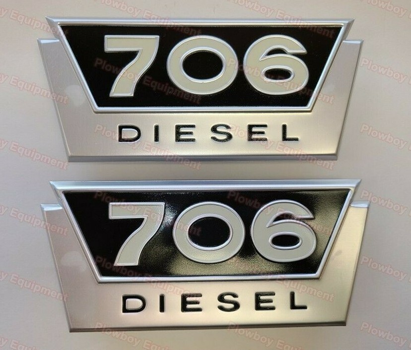 381555R1 Side Emblem SET of 2 for FARMALL IH International Tractor 706 DIESEL