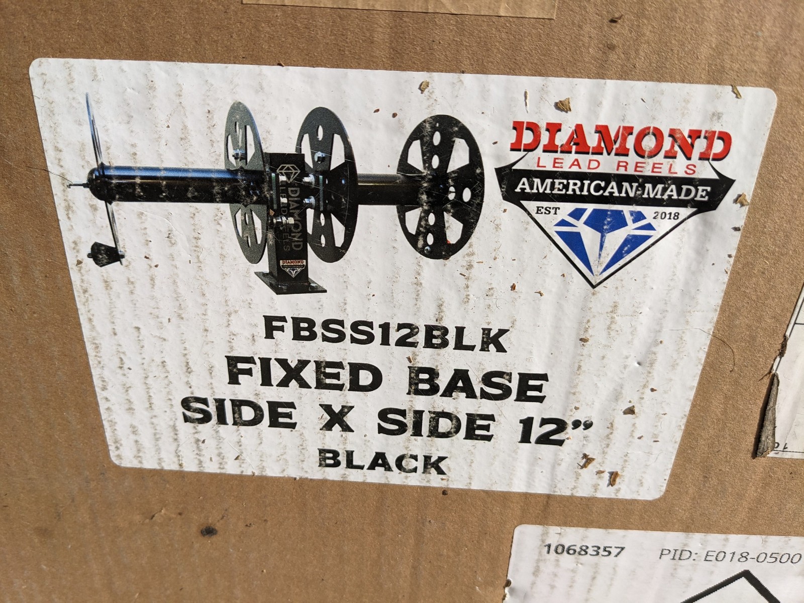 Diamond Lead Reels FBSS12BLK Welding Lead Reel HD 12 Inches Black Fixed Side X