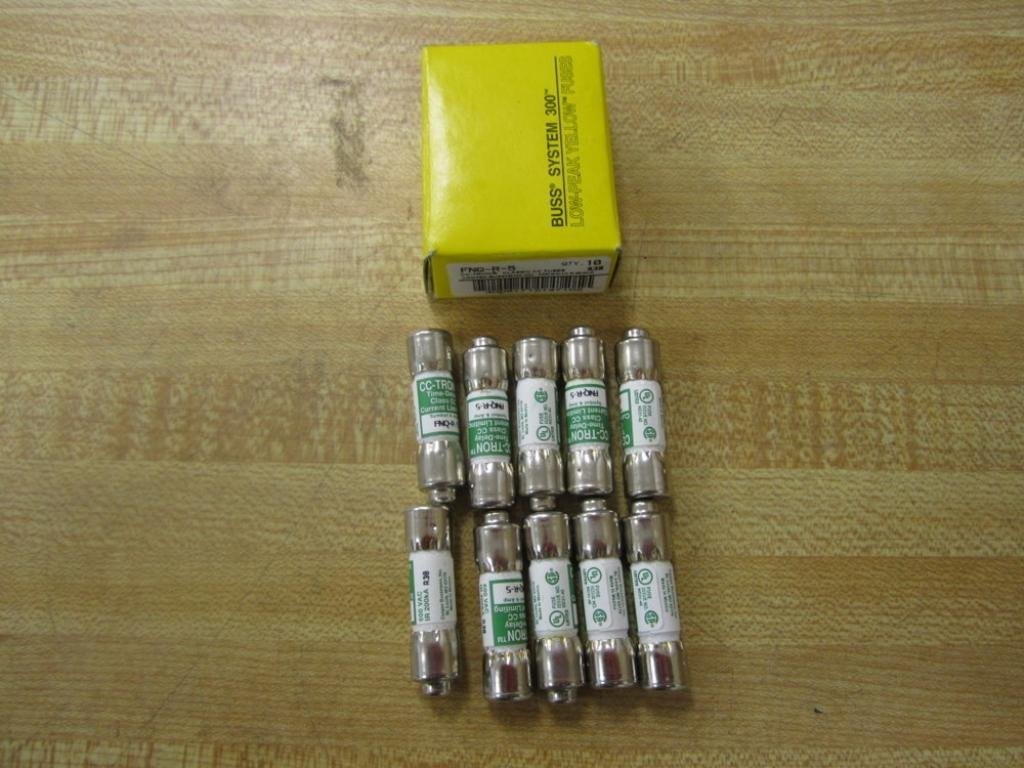 Bussmann FNQ-R-5 Cooper Fuse FNQR5 CC-Tron (Pack of 10)