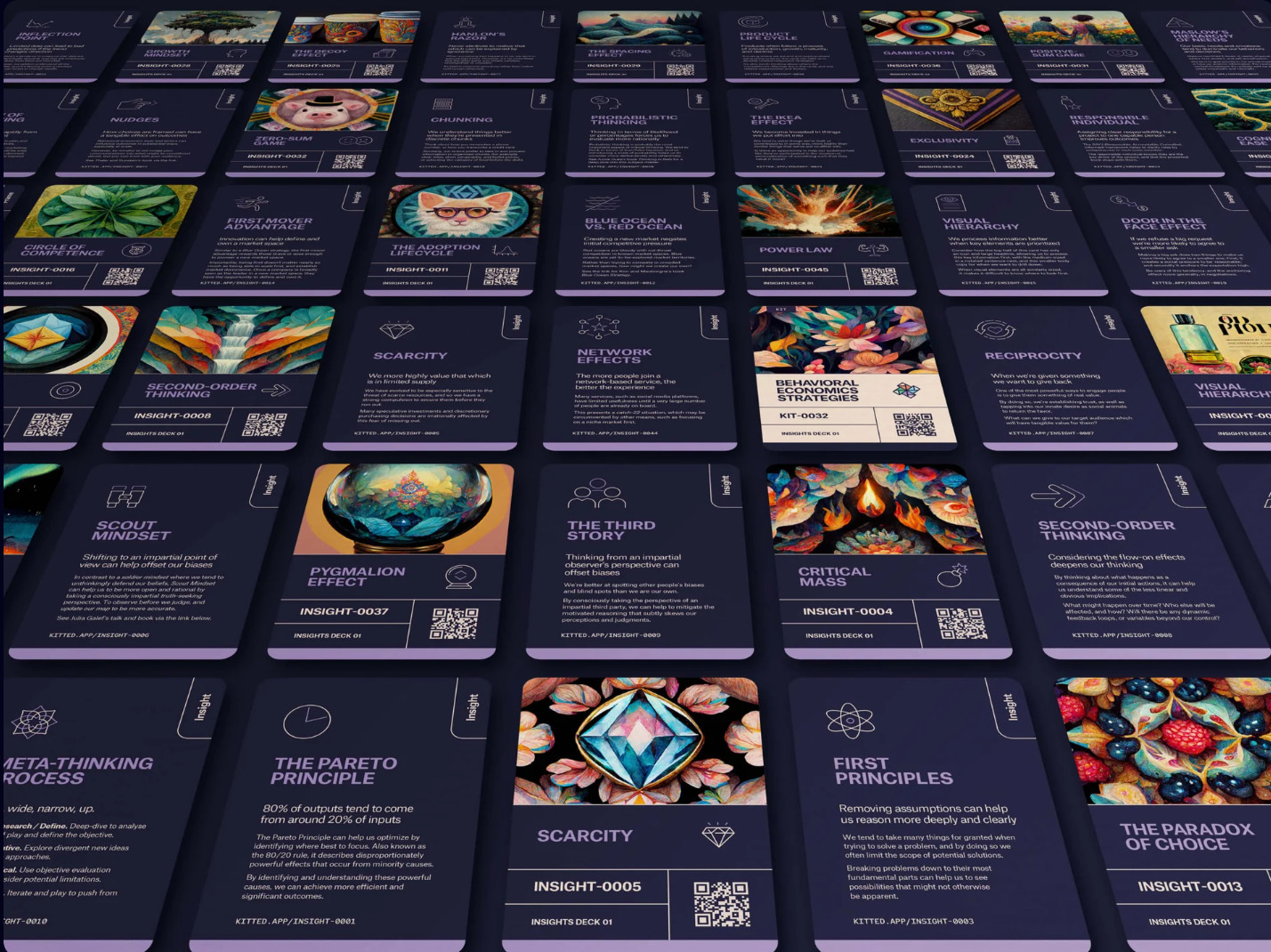 Kitted Professional Development Cards Strategic Thinking Tools Insights Deck 01