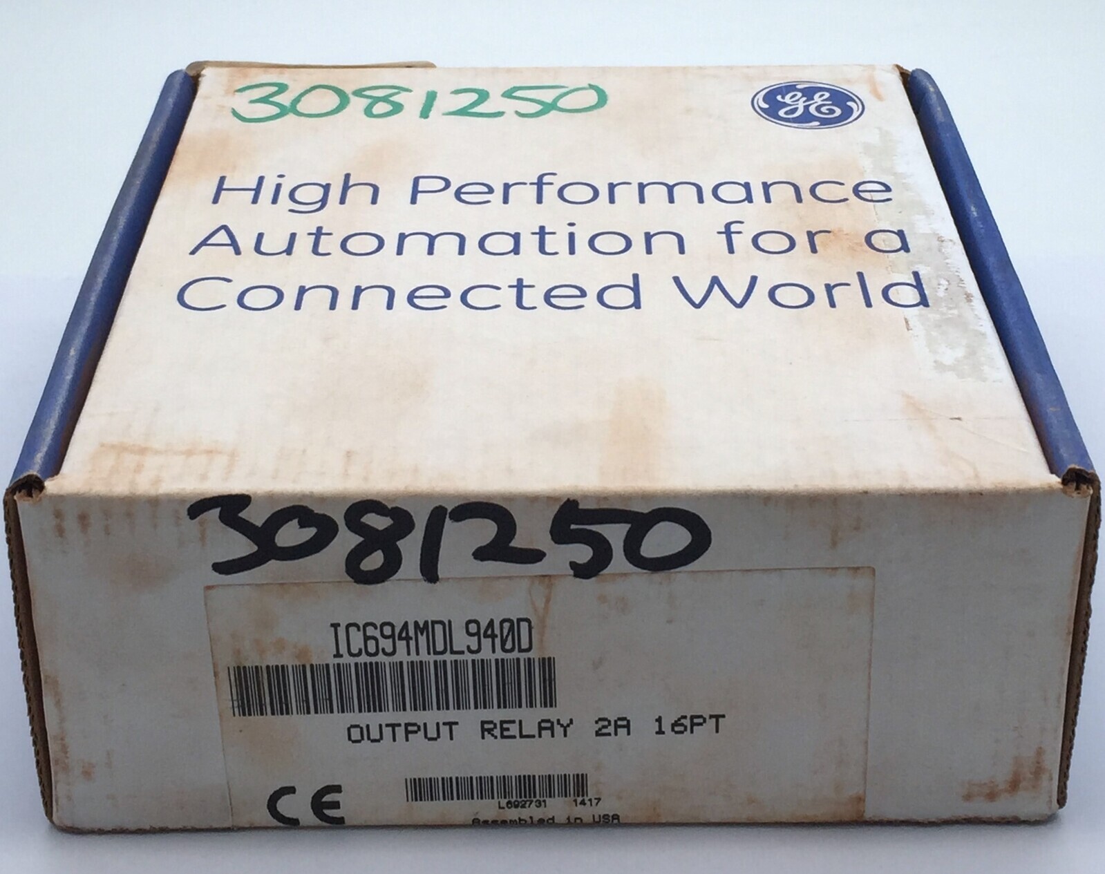 GE Fanuc Emerson IC694MDL940D Output Relay Module 2A 16 Point RX3i Series