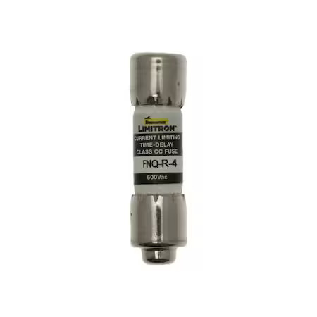 Eaton Bussmann Fnq-R-4 Cc Class, Time-Delay, 4A, 600V Ac, Non-Indicating