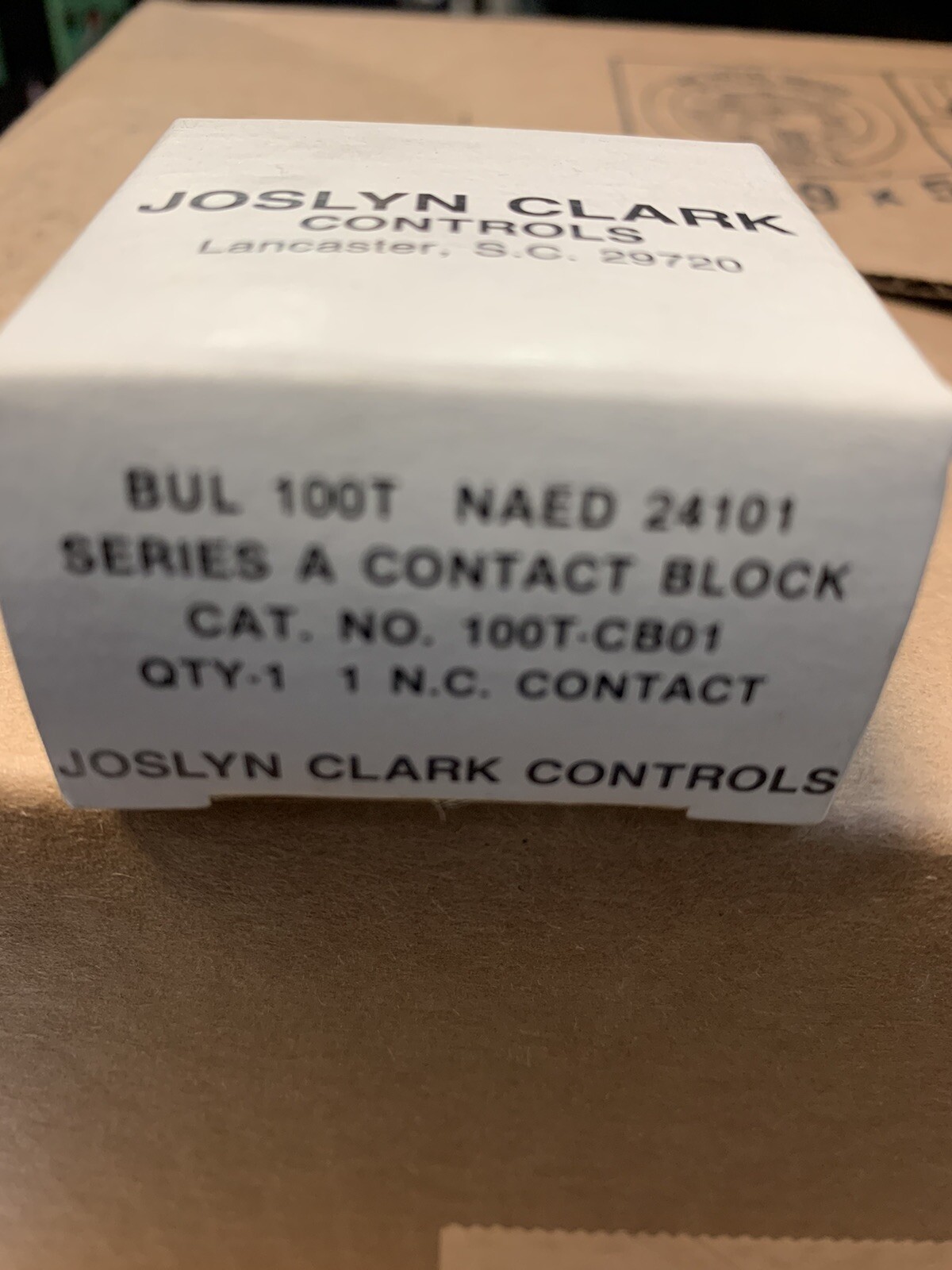 Joslyn Clark Sylvania 100T-CB01 Contact Block 100T CB01