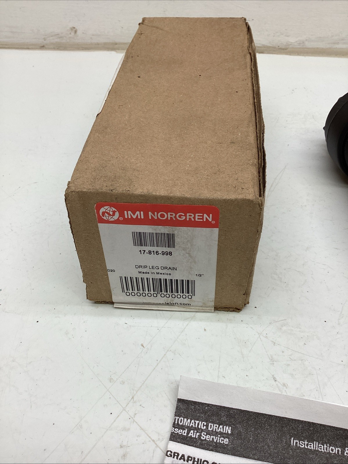 IMI Norgren 17-816-998 Drip Leg Drain 1/2” NIB