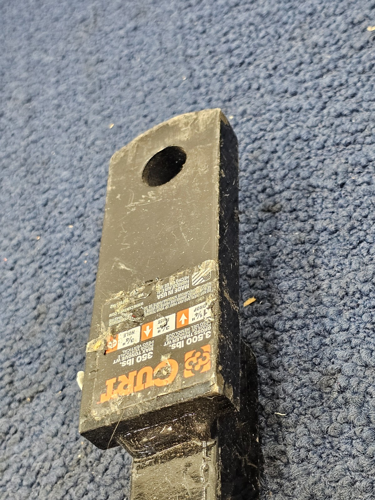 Curt S0718C-R2 3500lbs 1 1/4 Drop 3/4″ Rise 3/4″ Hole Hitch Ball Mount Black