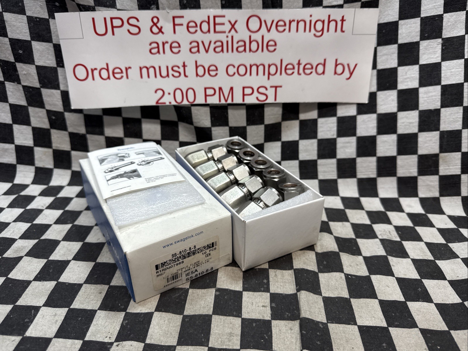 SWAGELOK SS-810-8-8, SS81088, Female Elbow 1/2″ X 1/2″, LOT OF 10, SHIPSAMEDAY