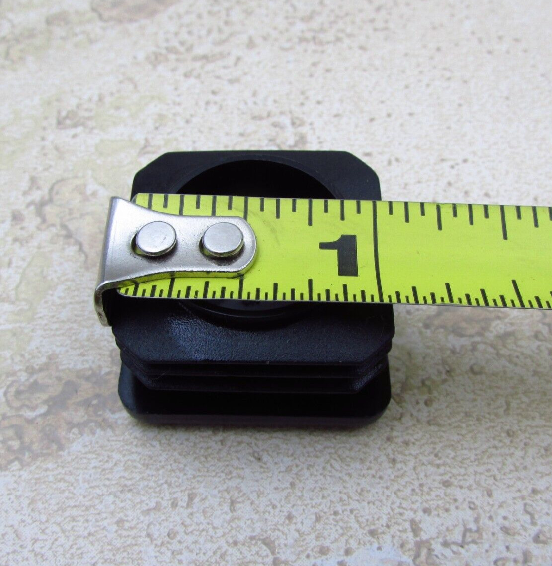 QTY 4 Black 1-1/8″ Inch, 14-20 Gauge Square Tube End Cap Plastic Insert Plugs