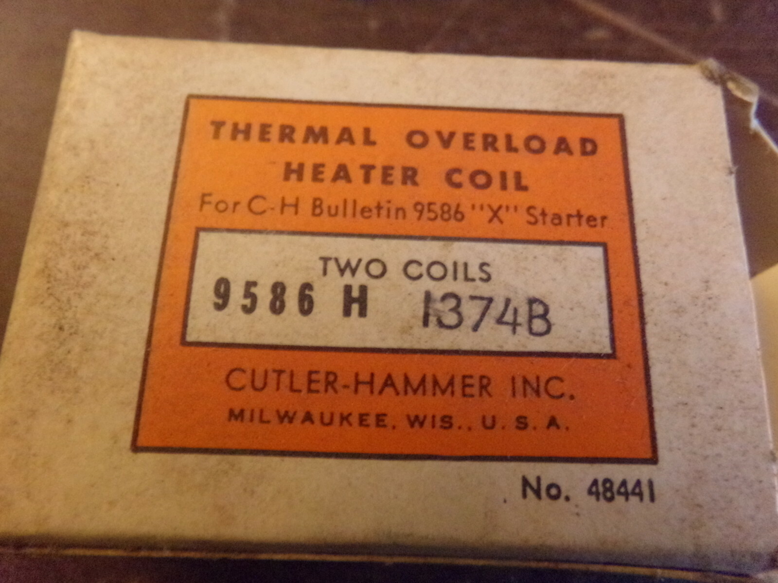 NEW Cutler Hammer 9586 H 1374B Heater Coils 2-pack *FREE SHIPPING*