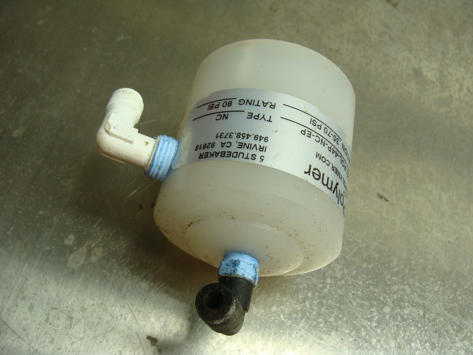 iPOLYMER HIGH-PURITY PNEUMATICALLY ACTUATED 2-WAY WATER VALVE WV-POL-44P-NC-EP