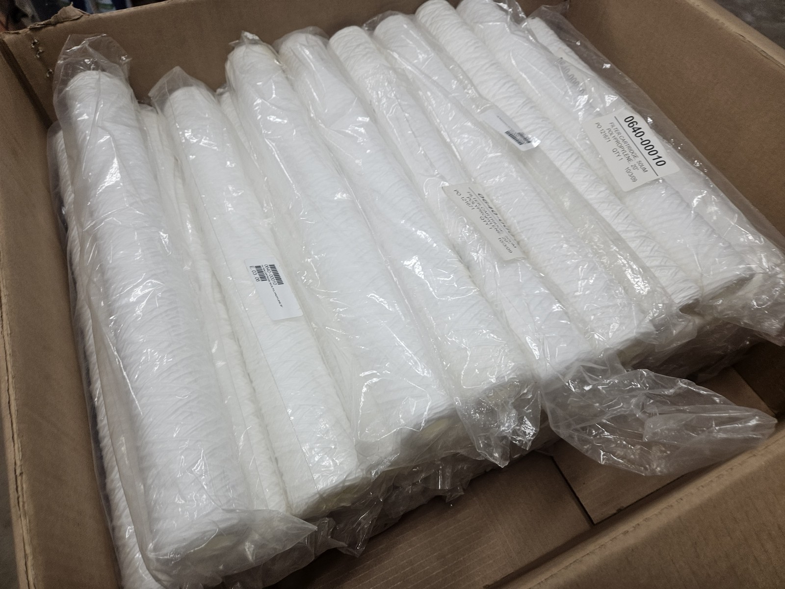 2.5 x 20 Filter Cartridge DOE Spun PP Filter 50 Micron (Qty 52)