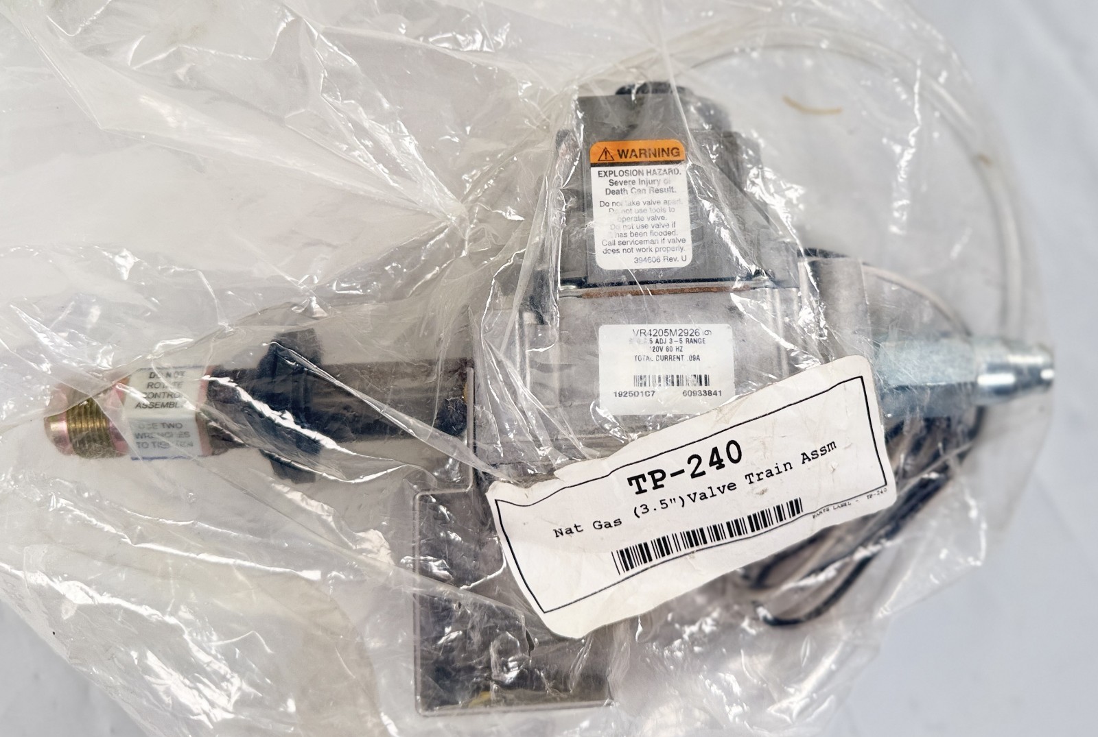NEW Honeywell VR4205M2926 Natural Gas Valve Train Assembly HD1