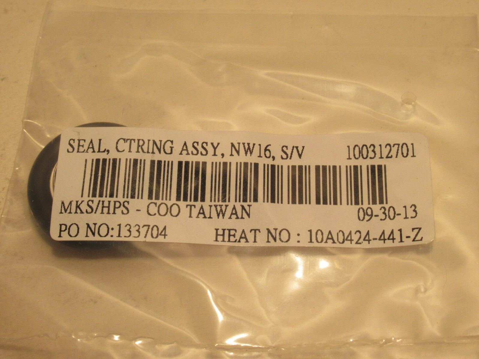 NEW HPS / MKS NW16 S/V 100312701 CENTERING RING SEAL ASSEMBLY