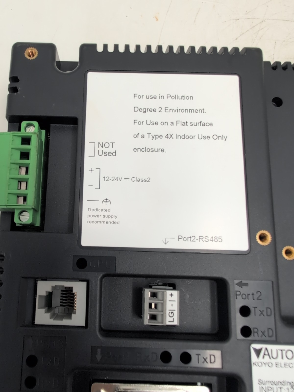 AutomationDirect EA9-T6CL+16X18B 6″ Color Touch Screen HMI Operator Panel