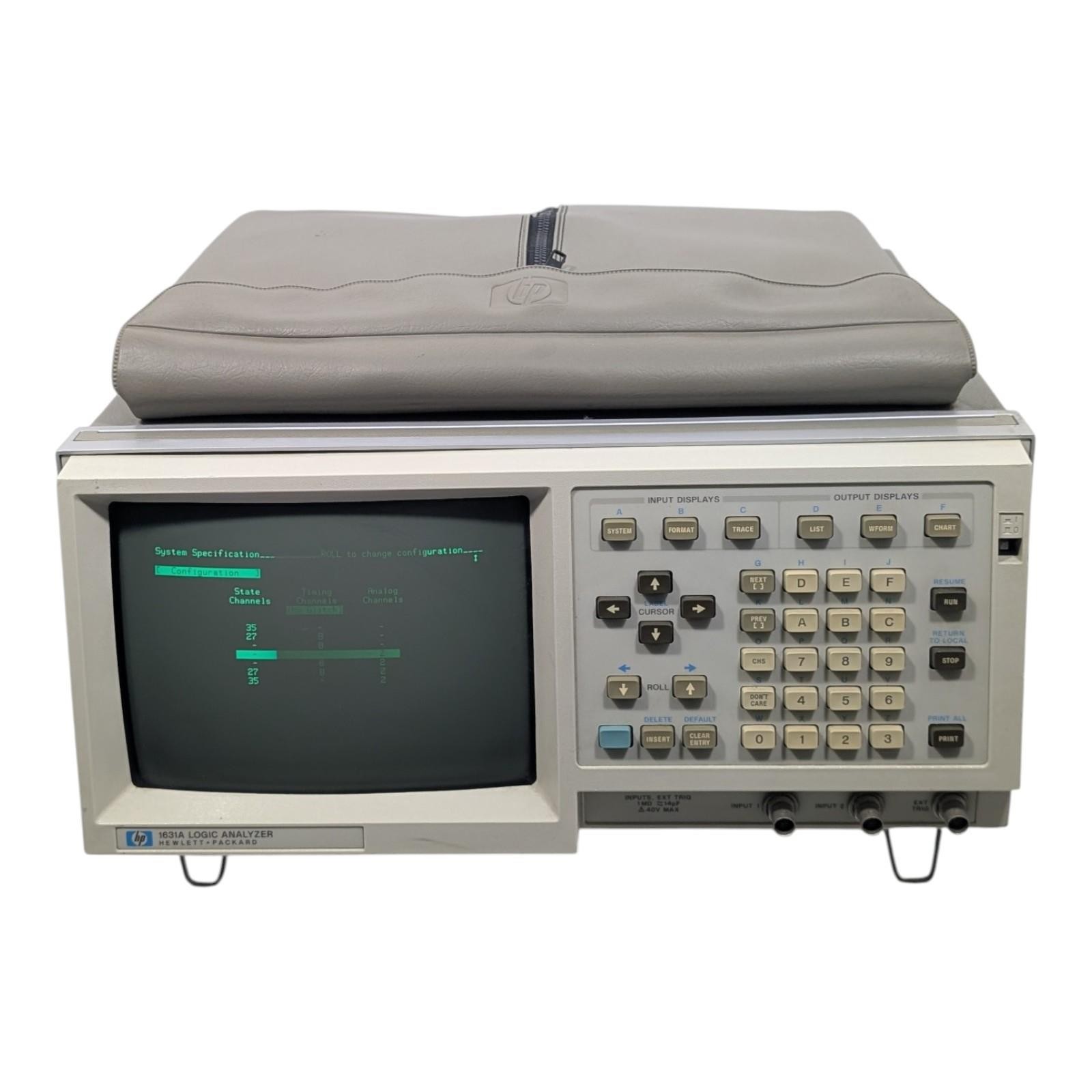 HEWLETT PACKARD WITH PROBES 1631A LOGIC ANALYZER