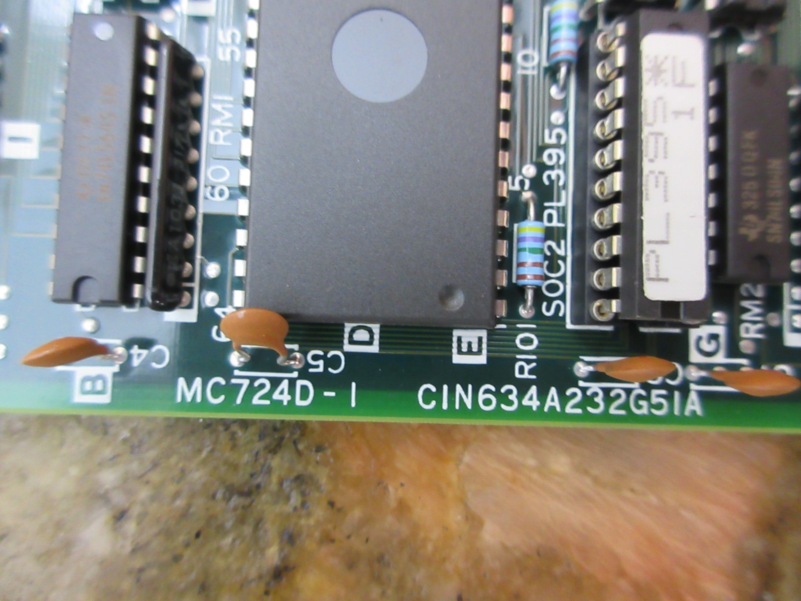 1994 MAZAK QT-15N MITSUBISHI MC724D-1 CIN634A232G51A C1N634A232G51A BOARD