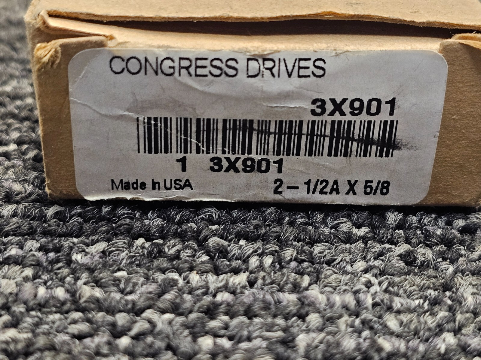 Congress Drives 3X901 2-1/2A X 5/8 INCH Bore Pulley