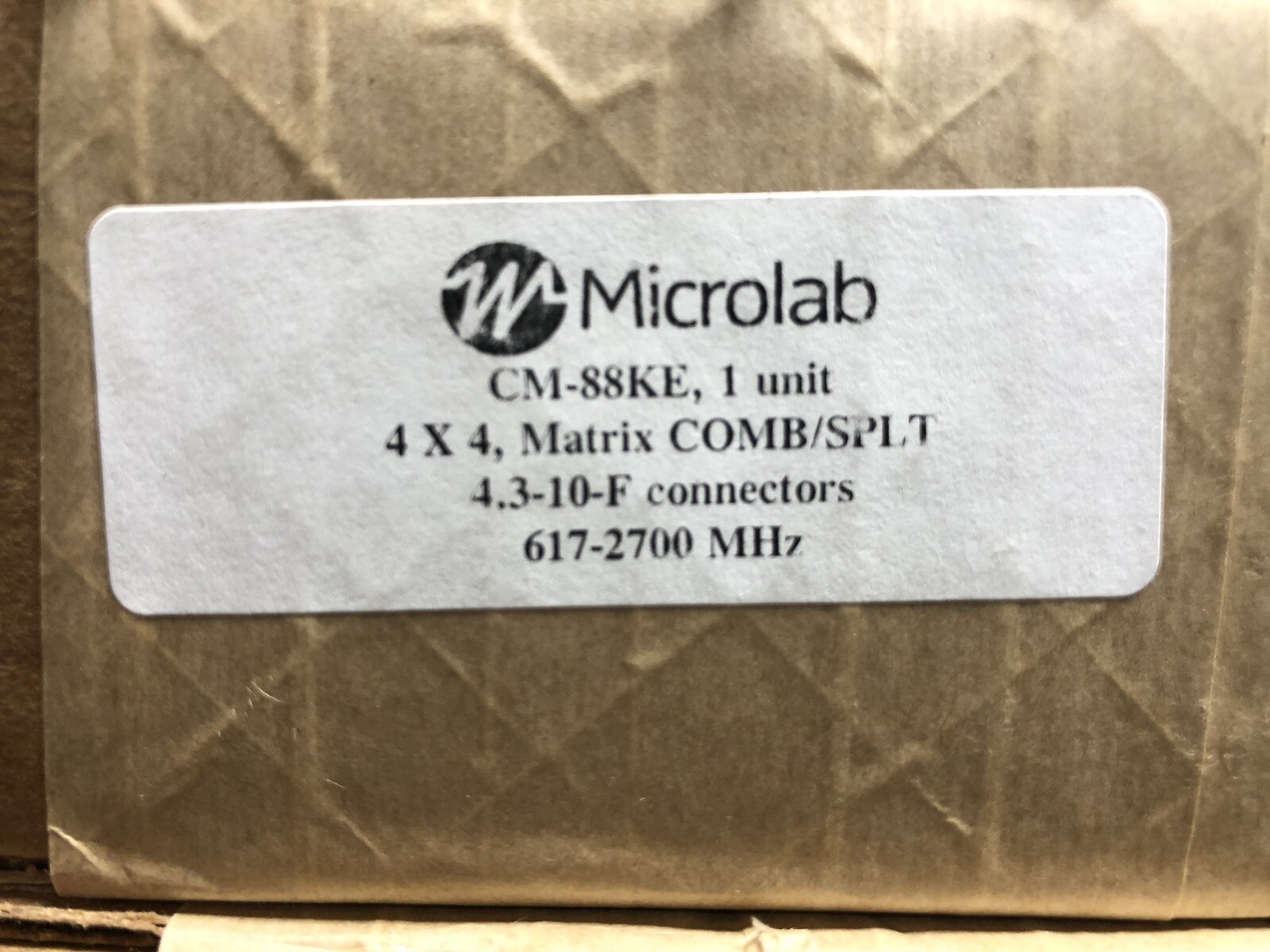 *NOB* Microlab CM-88KE 4×4 Hybrid Matrix Combo Splitter 617-2700 MHz 150W 4.3-10