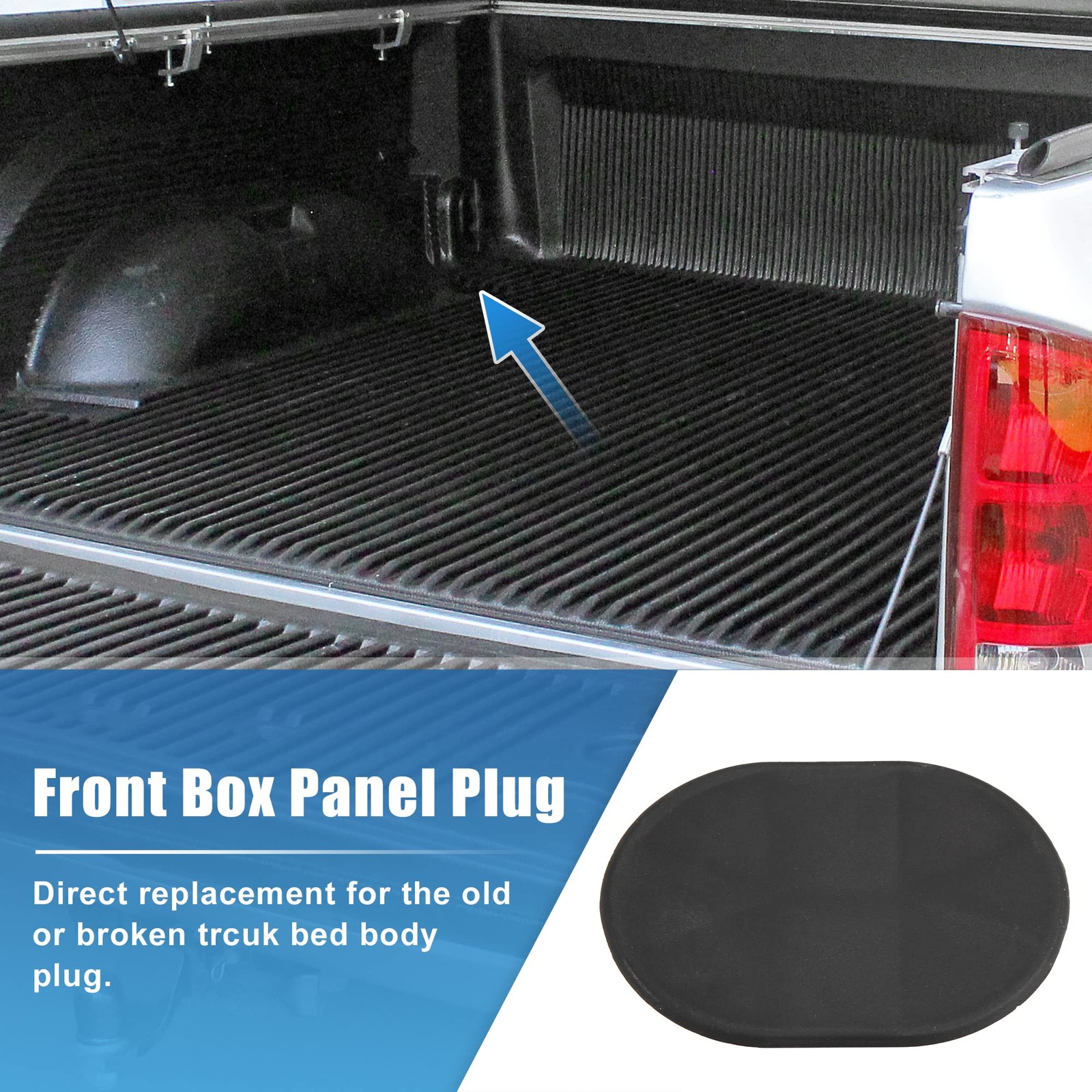 Pick Up Truck Bed Body Plug for Dodge for Ram 1500 2500 3500 for Jeep 2.95×2.17″