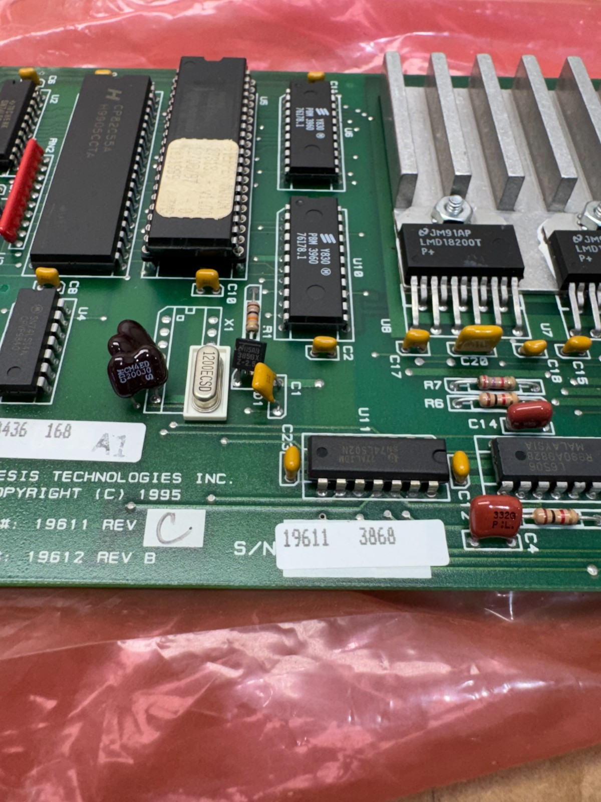 NEW TELESIS 8436 168 PC BOARD 19611 REV. C 19612