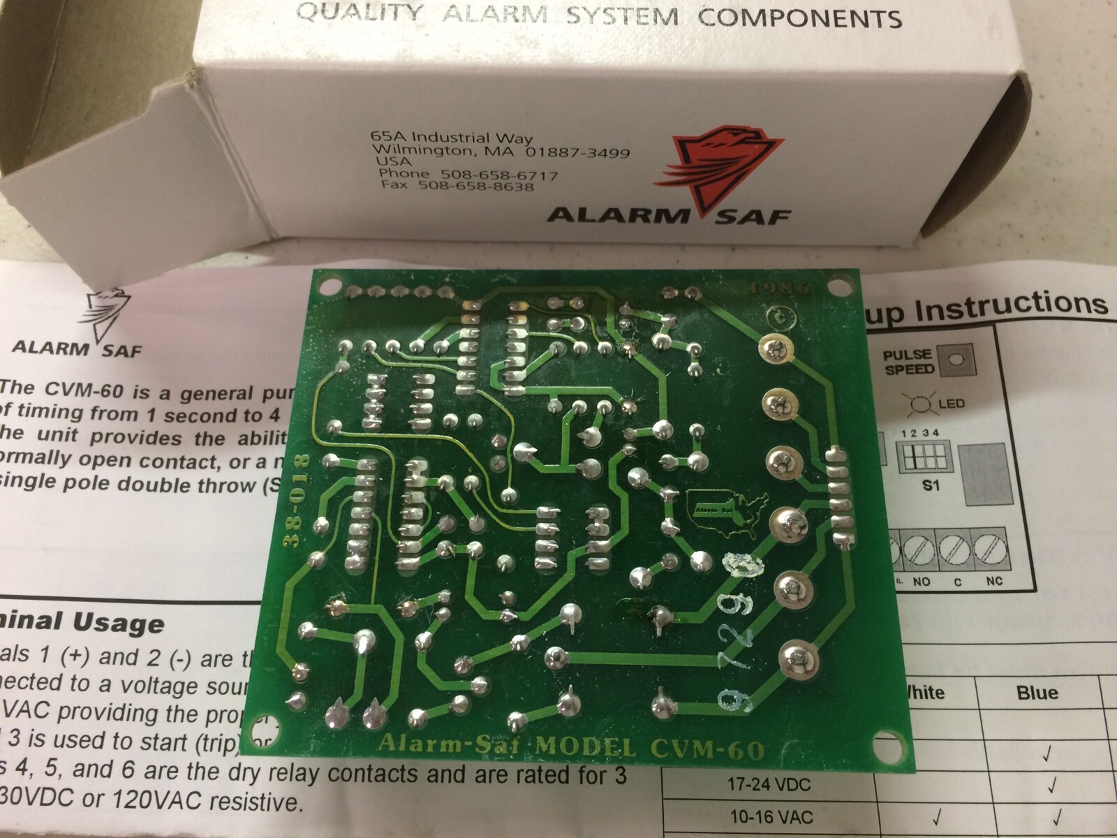 Alarm Saf CVM-60 Timer (Free Ship)