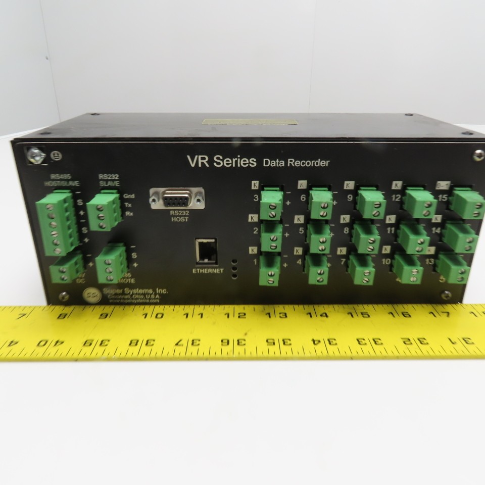 Super Systems VR180041 13613 VR Series Data Recorder 24VDC Ethernet RS232 RS485
