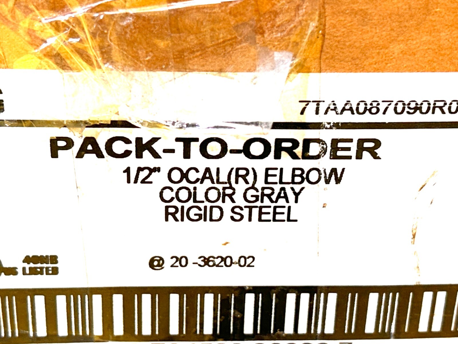 THOMAS & BETTS ELL1/2-G 1/2″ OCAL (R) 90 ELBOW COLOR GRAY RIGID STEEL PVC CTD