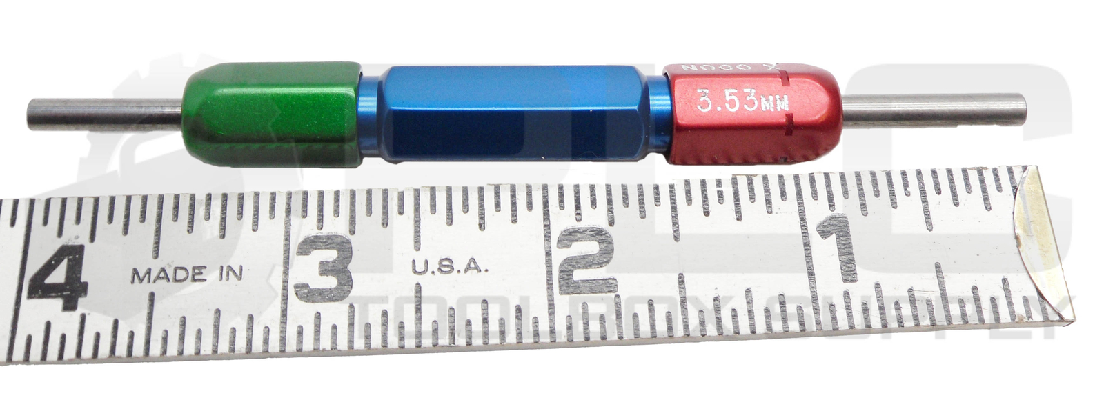 NEW R.L. SCHMIDT GO X 3.35MM CARBIDE MASTER PLUG PIN GAGE NOGO 3.53MM