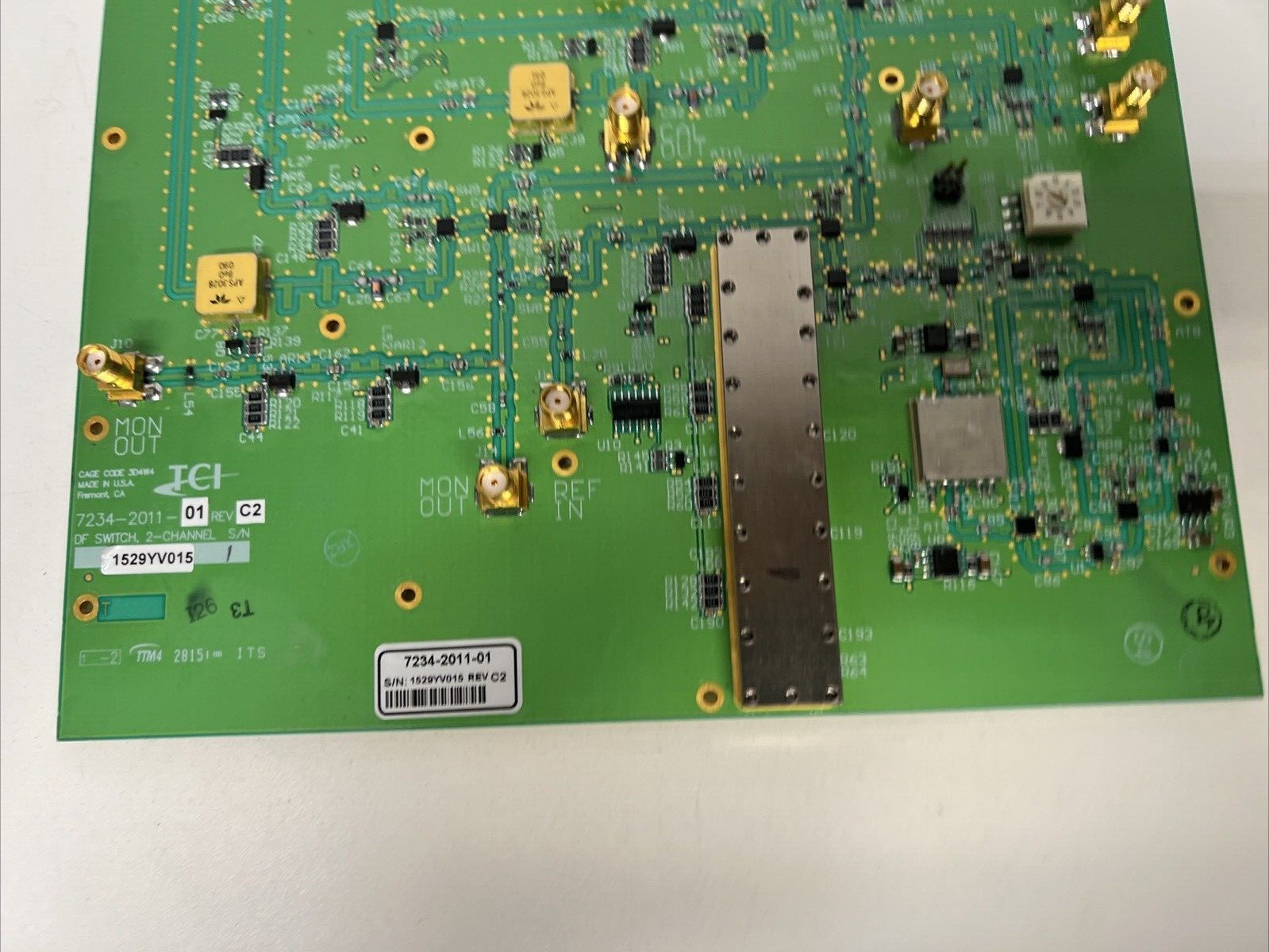 TCI 7234 , 7234-2011-01 Rev C2 , DF SWITCH , 2-CHANNEL , 7234-9011 Rev C