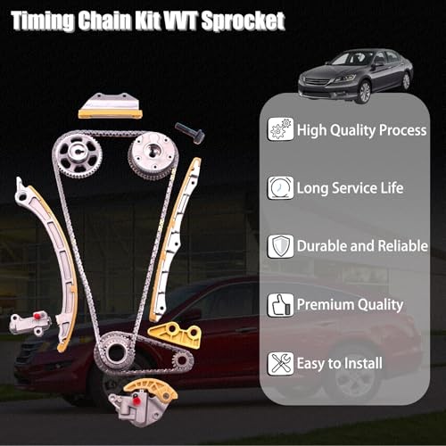 AUCERAMIC 14401-R40-A01 Engine Timing Chain Kit with Camshaft Adjuster VVT