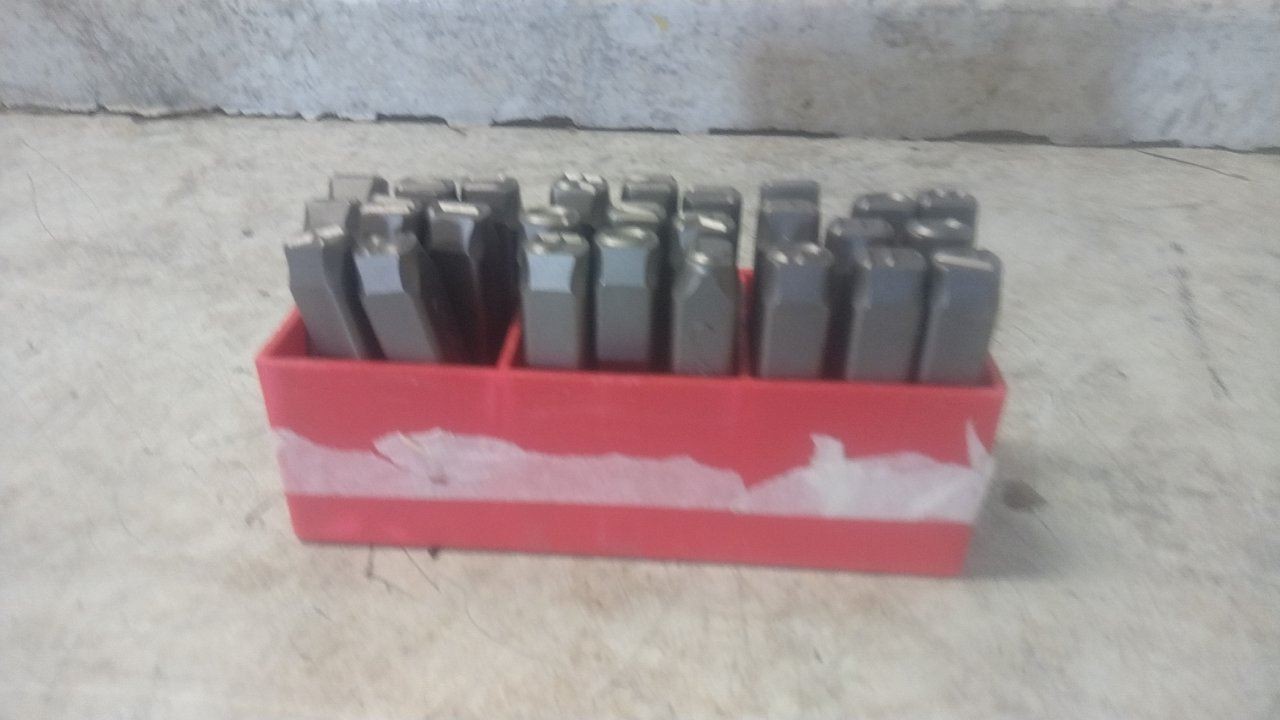 Brand Name 1F105 3-1/8 In Shank L A thru Z Heavy Duty Letter Set