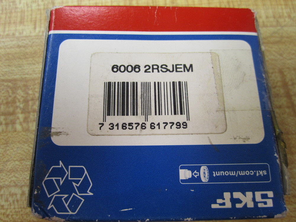 SKF 6006 2RSJEM Bearing 6006-2RS1/C3GJN (Pack of 3)