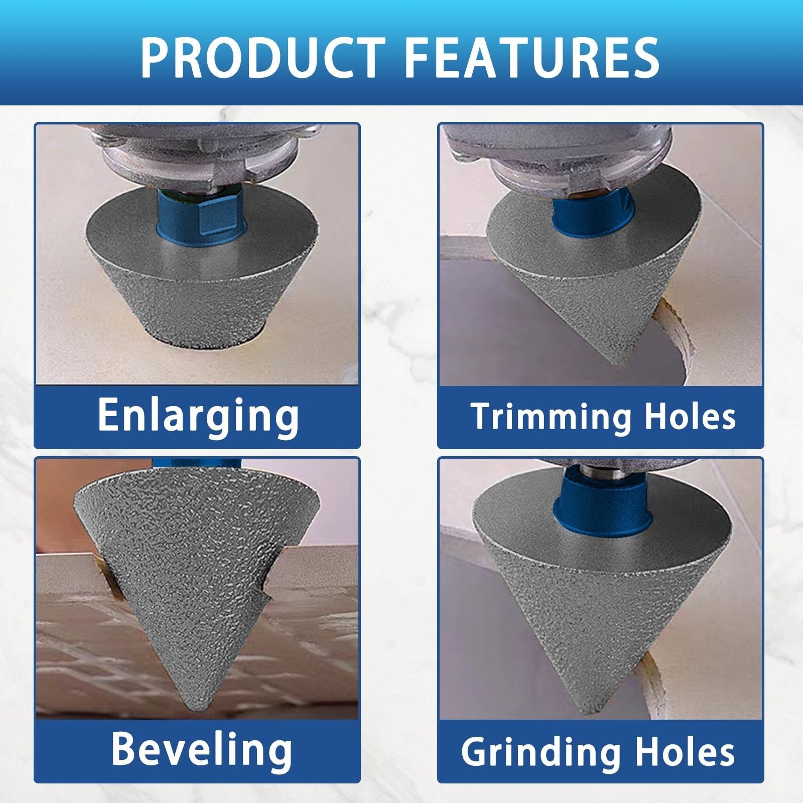 Diamond Drill Bits Set Tile Hole Saw Diamond Hole Saw 9pcs 6/8/10/20/25/35/50…