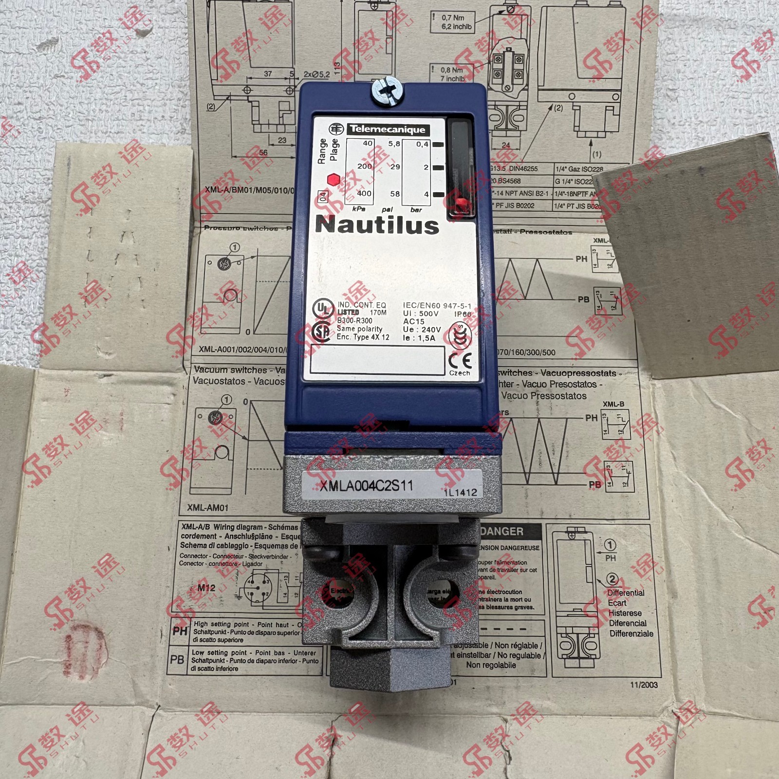 Schneider/Telemecanique XMLA004C2S11 Pressure switch#1pcs new in box