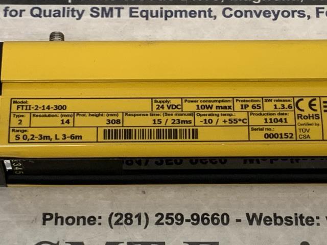 Jokab Safety Light Curtain Bar – FTII-2-14-300 w/Warranty