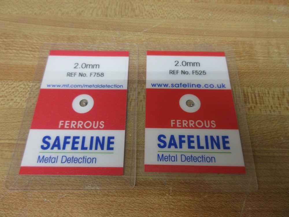 Mettler Toledo TC10200FE Safeline Metal Detection Test Card TC1 2.0MM FE (Pack o
