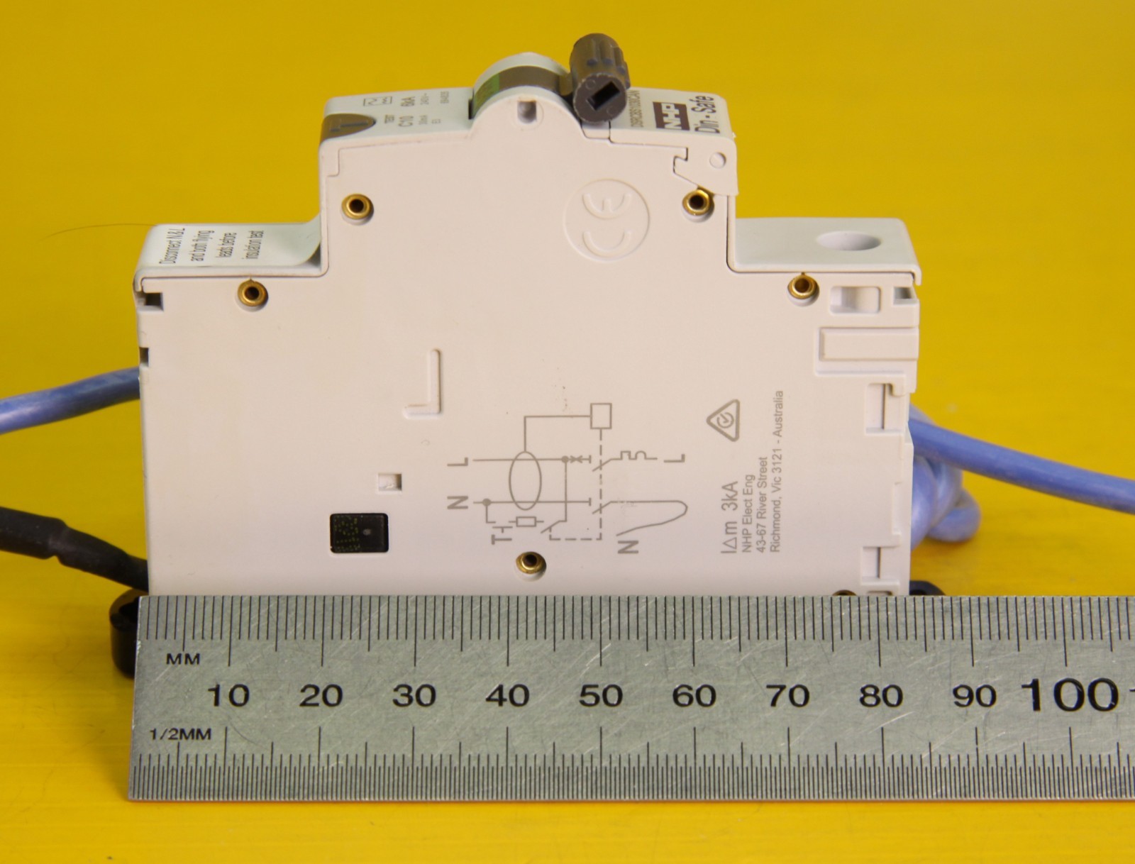 NHP DSRCBS1030CAN RCBO Circuit Breaker 10A , 1P+N 30mA , 6kA C , Type A