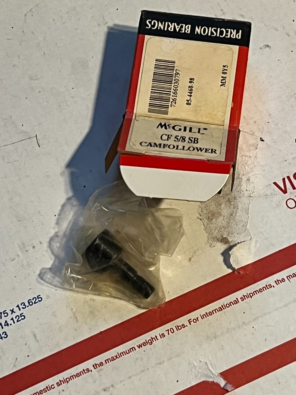 mcgill cf 5/8 sb bearing nos surplus