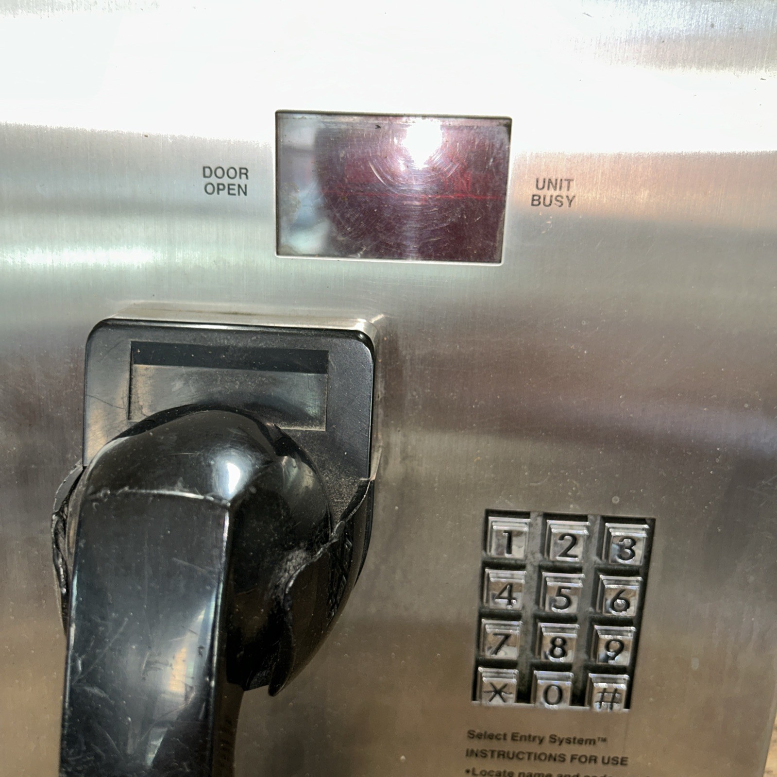 Keypad TEC1 Select Engineered Systems T1HF125CA electronic telephone directory