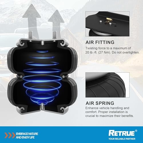 Rear Air Bags Suspension Kit for 2015-2025 Ford F150 Truck Towing, 5000 Lbs of