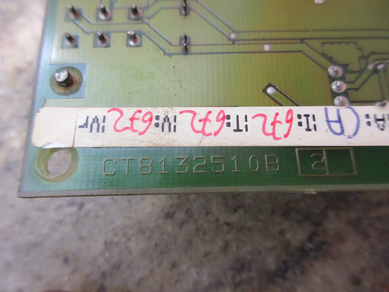 1994 CHARMILLES ROBOFIL 300/310 8562350A CT8132510B 8562350 A CT8132510 B BOARD